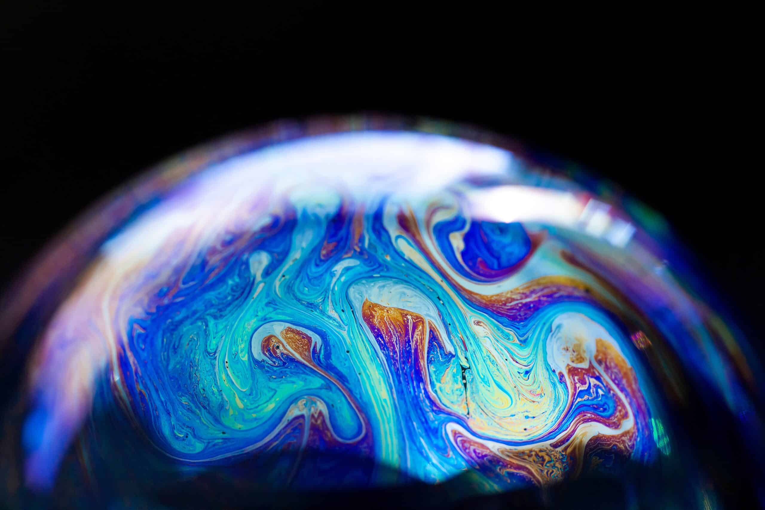 Abstract,Multicolored,Pattern,,Chaotic,Texture,Inside,Of,The,Soap,Bubble,